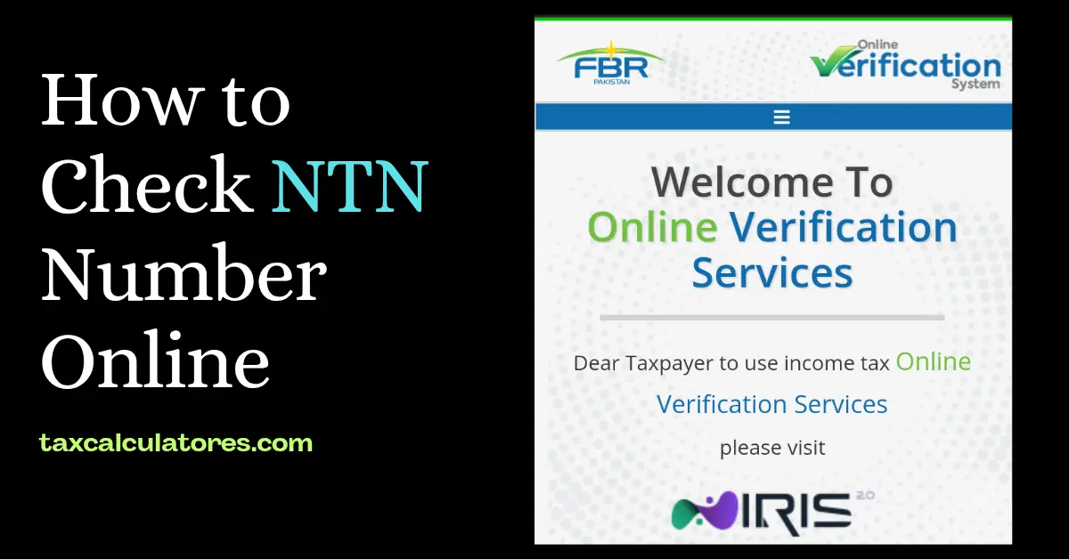 how to check ntn number online